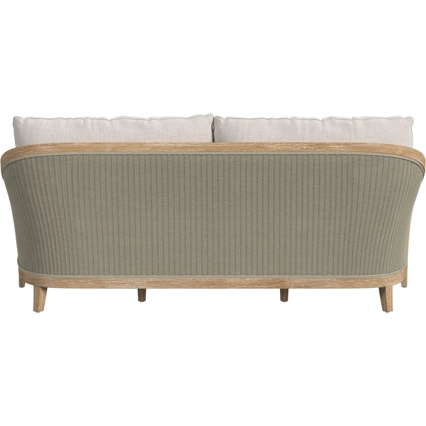 004 SI-2318670 | Additional Silo | Cambria Outdoor Sofa by Sunset West in light wood. Made from teak in a rustic style.