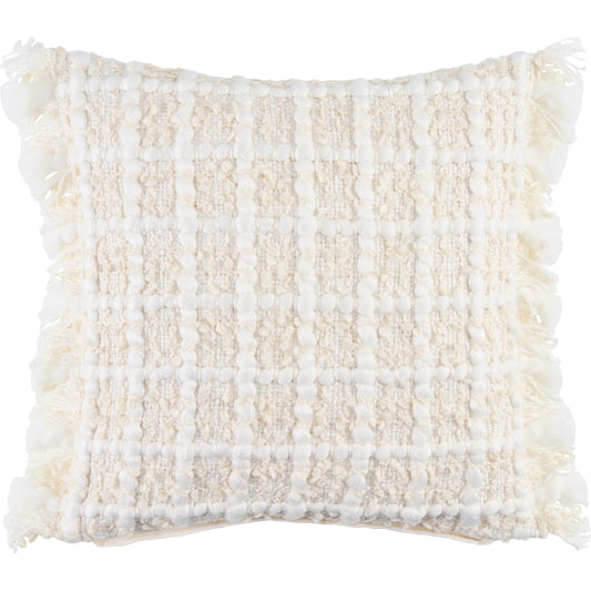 Kemerovo 487833 Pillow by Livabliss in ivory, cream, off-white. Made from polyester in a unique style.