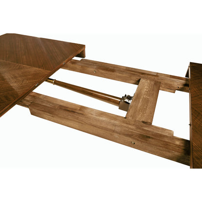 Toulouse Walnut Dining Table by Jonathan Charles in walnut. Made from walnut quarter figured veneer in a modern style.