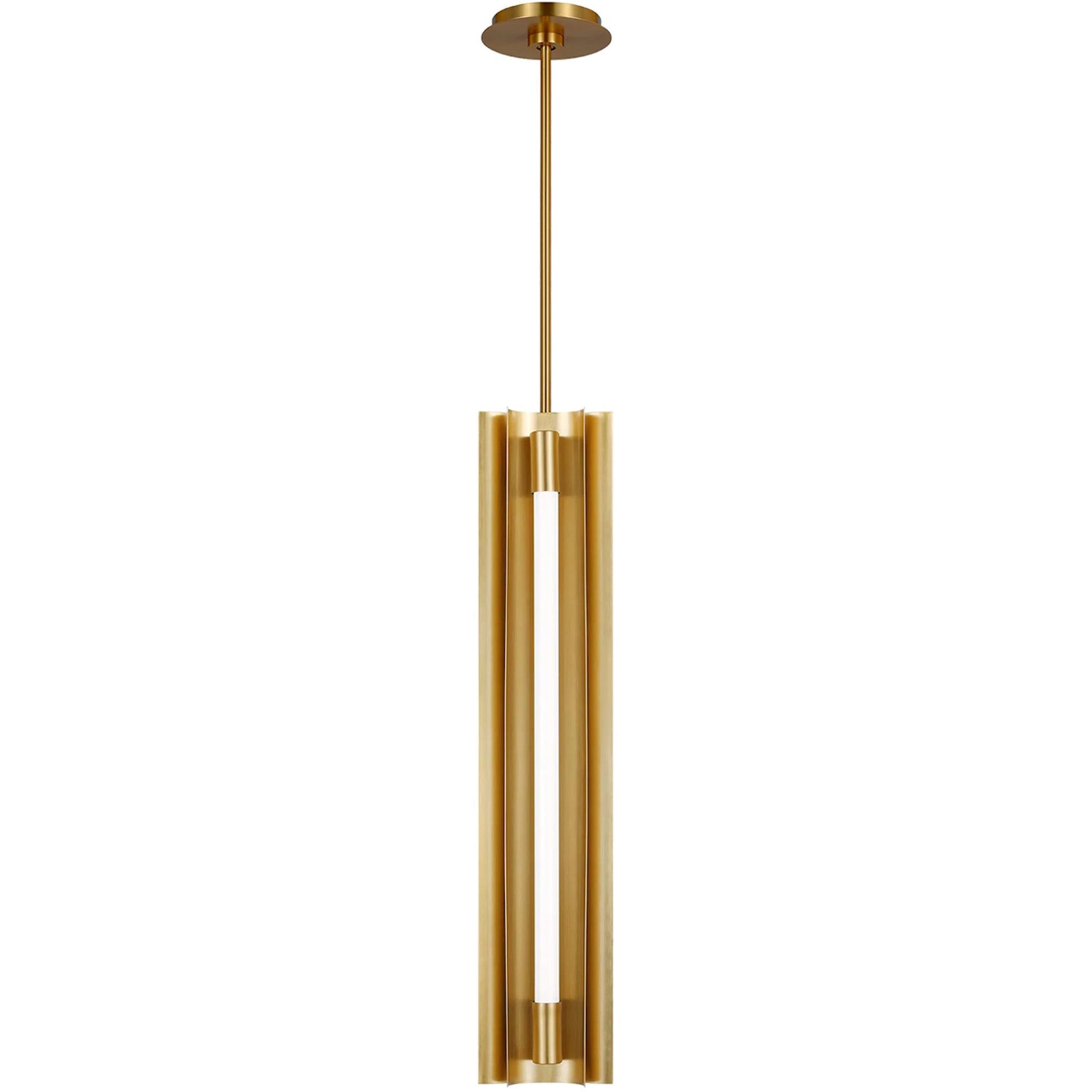 Carson Four Light Narrow Pendant by Visual Comfort & Co.. Made from steel in a unique style.