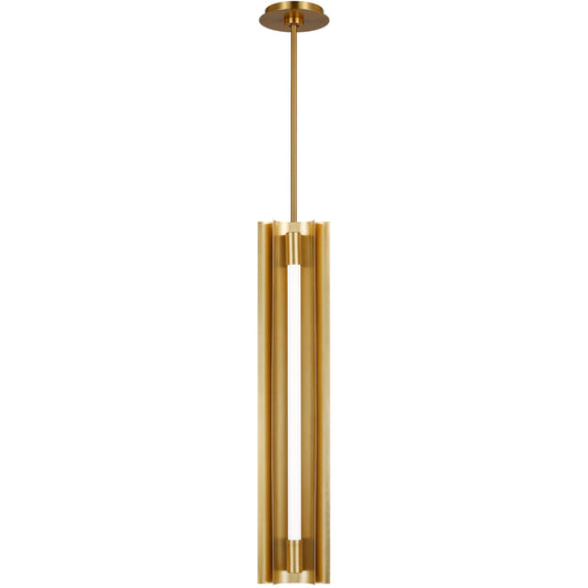 Carson Four Light Narrow Pendant by Visual Comfort & Co.. Made from steel in a unique style.