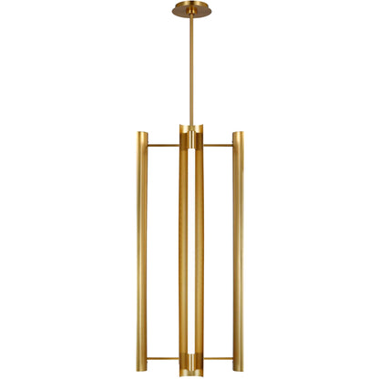 Carson Four Light Tall Pendant by Visual Comfort & Co.. Made from steel in a modern style.