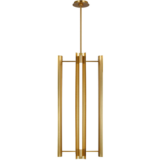 Carson Four Light Tall Pendant by Visual Comfort & Co.. Made from steel in a unique style.