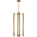 Carson Four Light Tall Pendant by Visual Comfort & Co.. Made from steel in a modern style.
