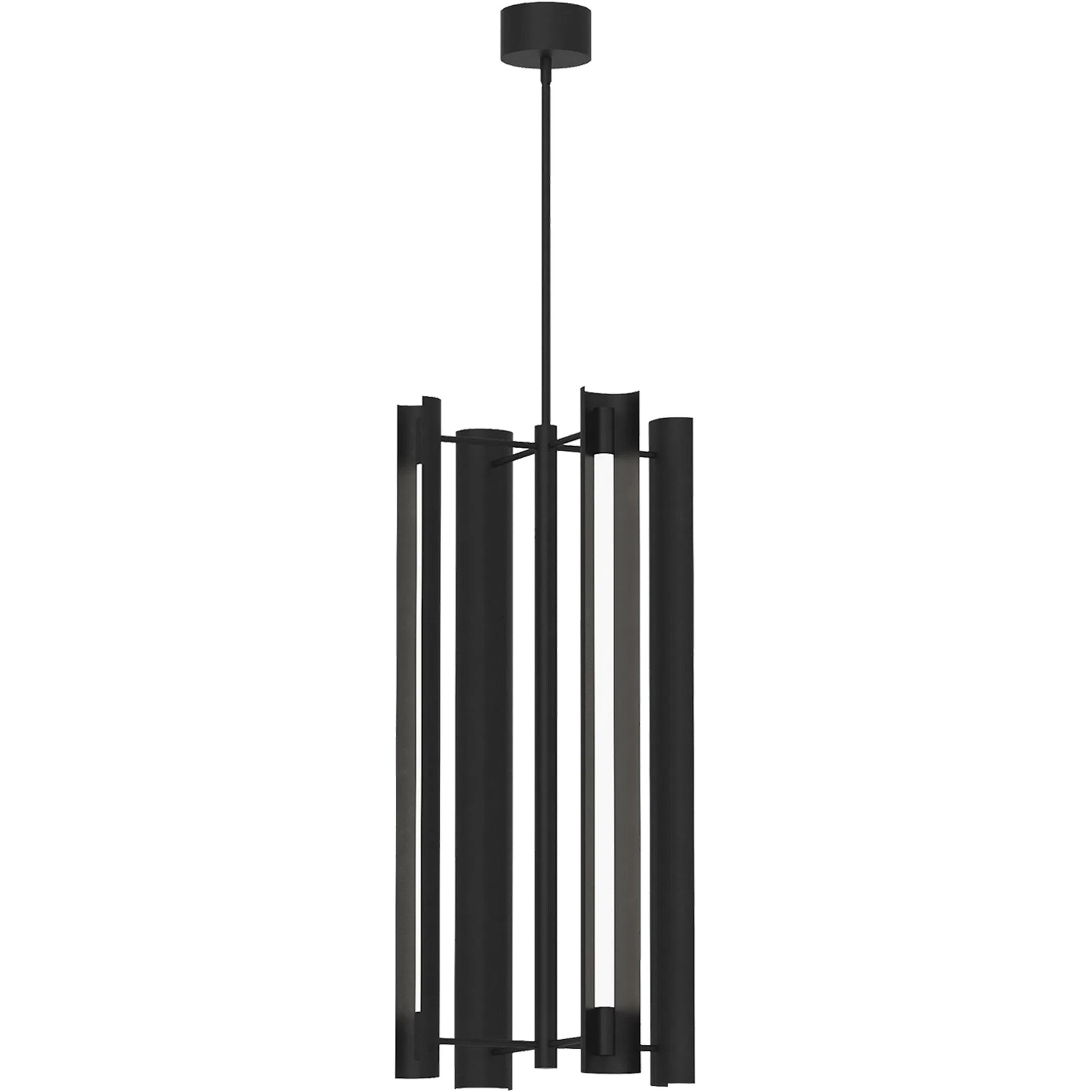 Carson Four Light Tall Pendant by Visual Comfort & Co.. Made from steel in a modern style.