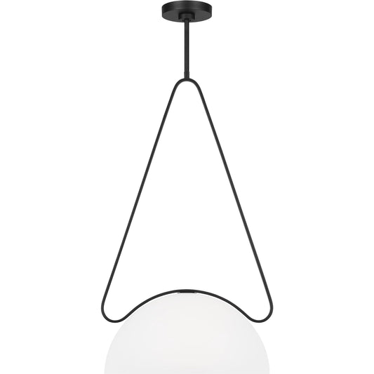 Nido Large Pendant by Visual Comfort & Co. in midnight black. Made from steel in a unique style.