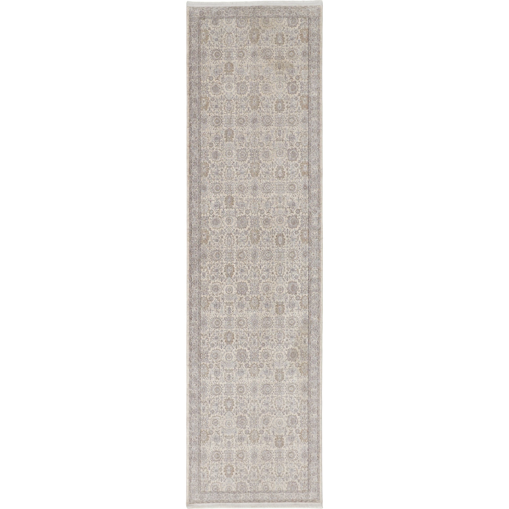 Marquette Transitional Oriental Rug - 3776F by Feizy in gray, silver, ivory. Made from polyester, acrylic in a unique style.