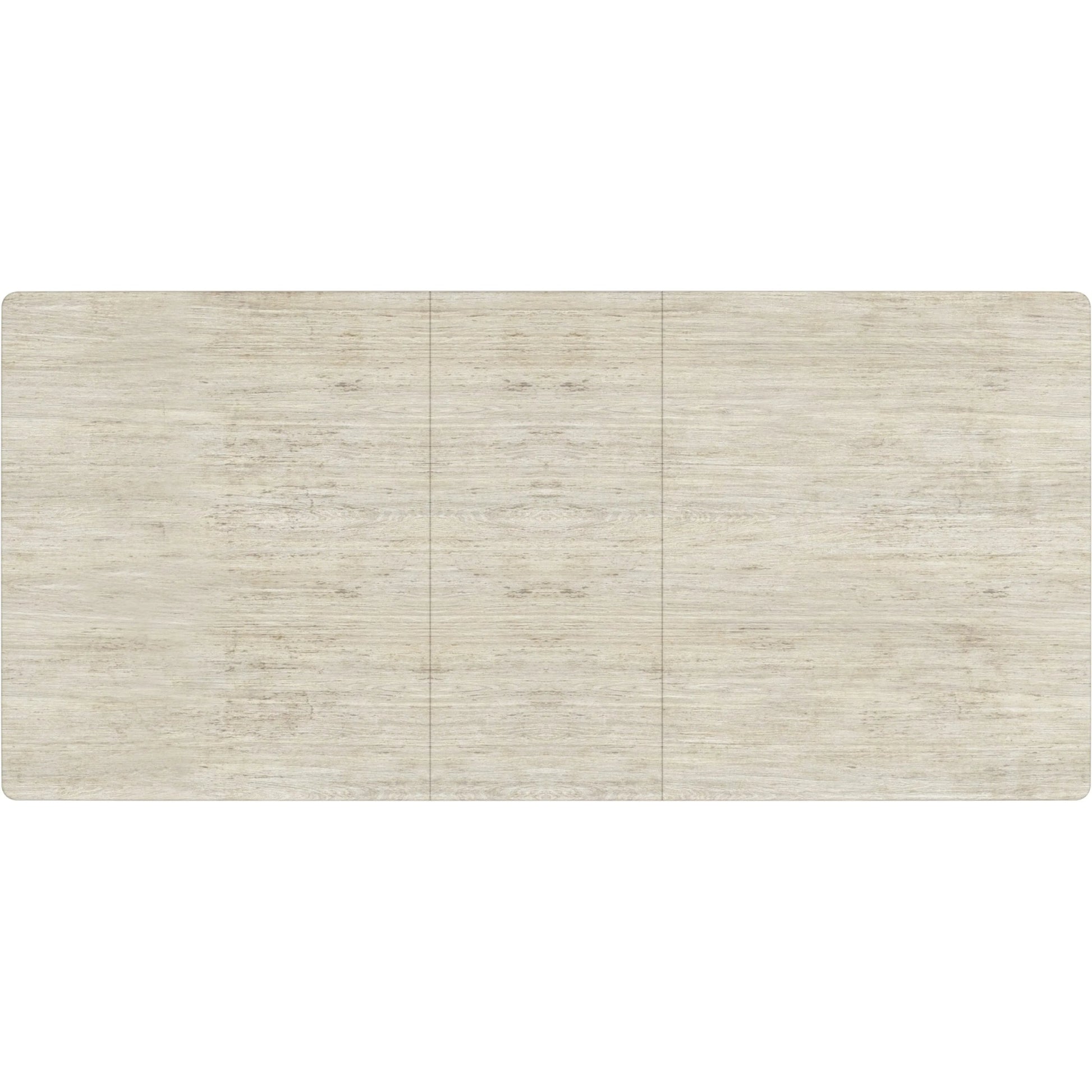 Cotiere Extension Dining Table by A.R.T. Furniture in linen. Made from parawood solids, mixed split cathedral, quarter white oak veneers, fabric in a transitional style.
