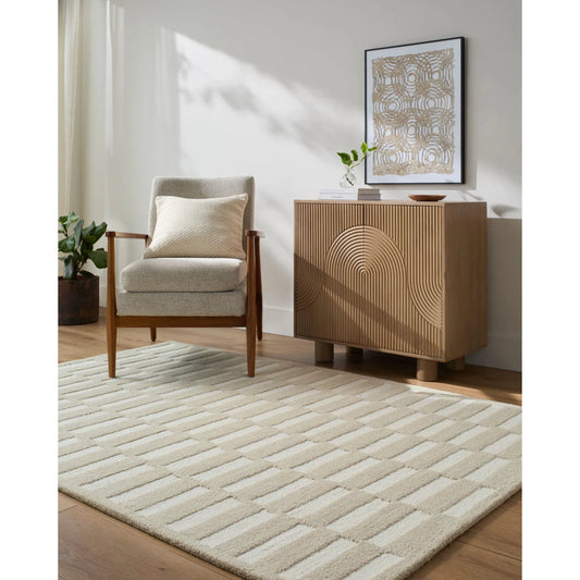 Klopp KPP-2308 Rug by Livabliss in beige, ivory, cream. Made from wool in a unique style.