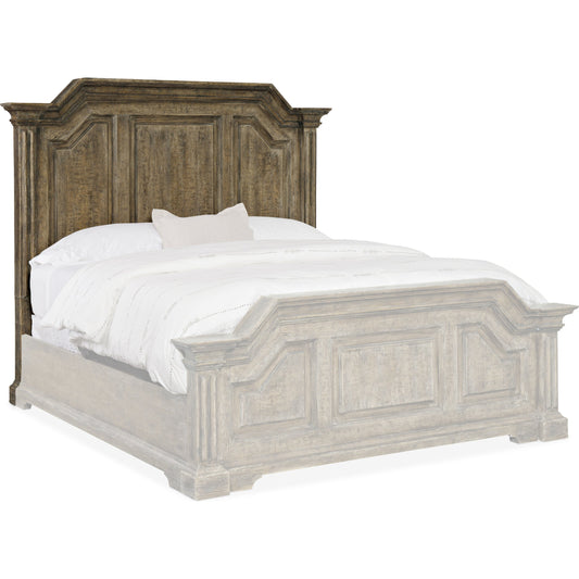 Bradshaw Headboard by Hooker Furniture in wash off brown. Made from oak veneers with resin in a unique style.