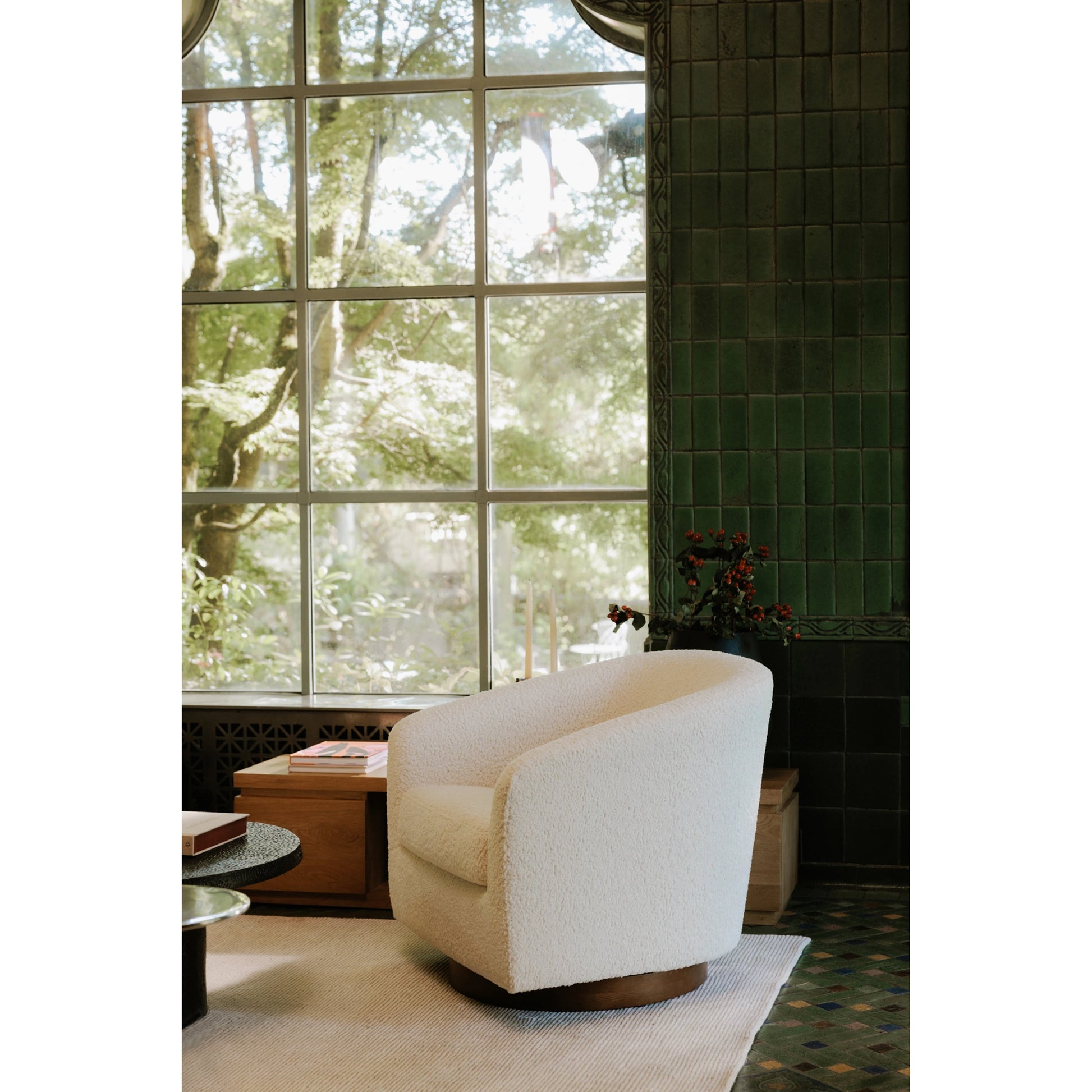 Oscy Swivel Chair by Moe's Home Collection. Made from unique in a modern style.