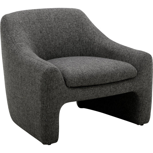 Kenzie Accent Chair by Moe's Home Collection. Made from upholstery: 100% polyester, solid wood, plywood frame, high-density foam, poly-fill, webbing in a modern style.