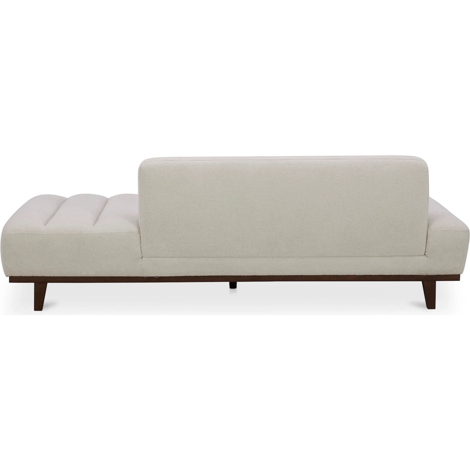 Bennett Daybed by Moe's Home Collection in taupe. Made from 95% polyester, 5% nylon, solid wood, plywood, high density foam, polyfill cushions, plastic black legs in a unique style.
