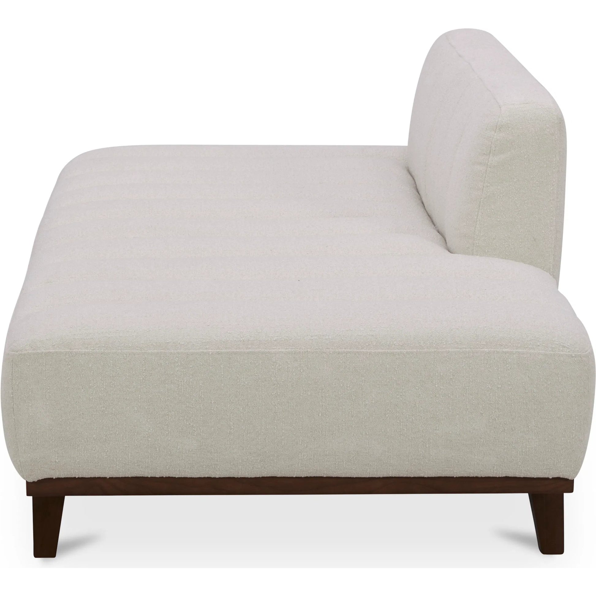 Bennett Daybed by Moe's Home Collection in taupe. Made from 95% polyester, 5% nylon, solid wood, plywood, high density foam, polyfill cushions, plastic black legs in a unique style.