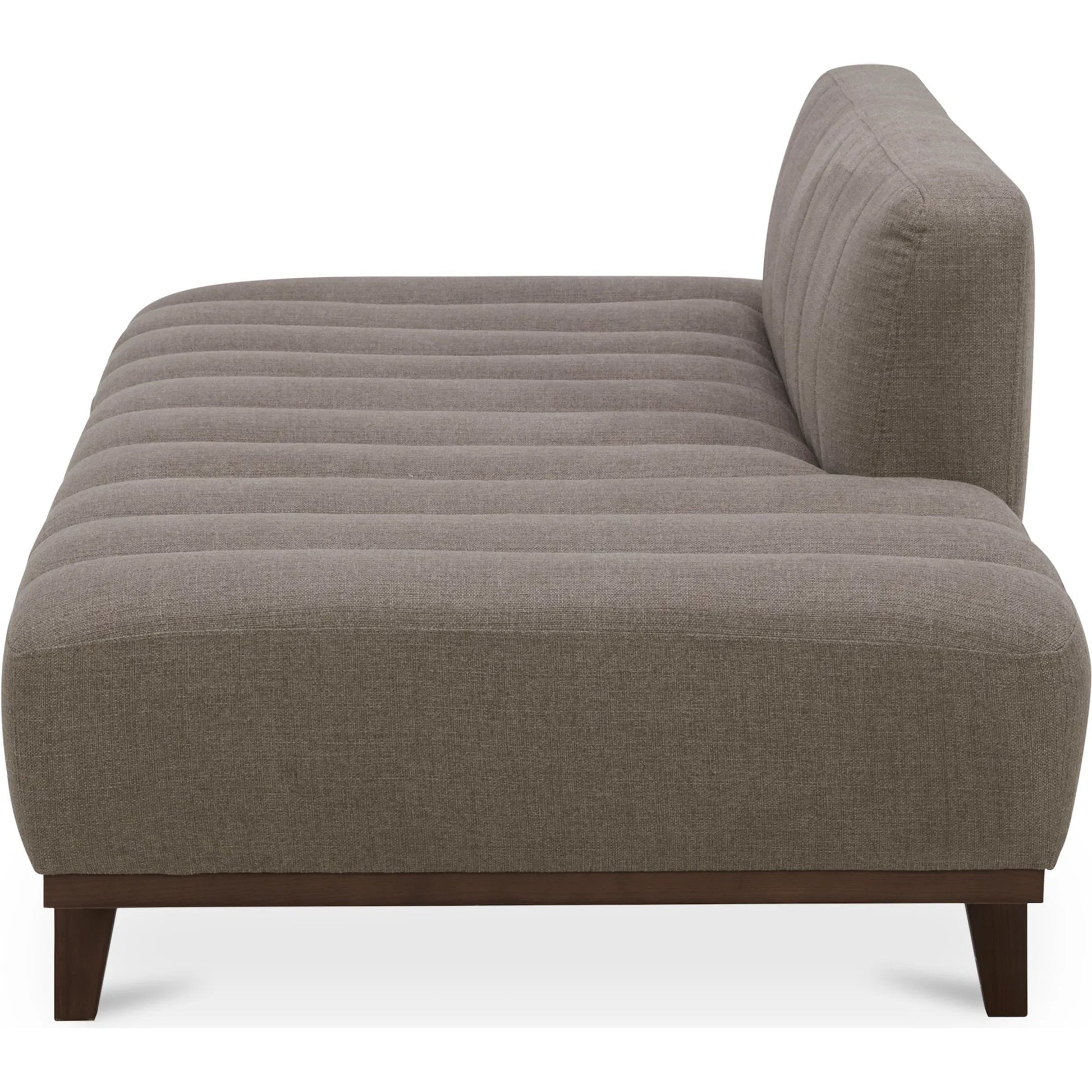 Bennett Daybed by Moe's Home Collection in taupe. Made from 95% polyester, 5% nylon, solid wood, plywood, high density foam, polyfill cushions, plastic black legs in a unique style.
