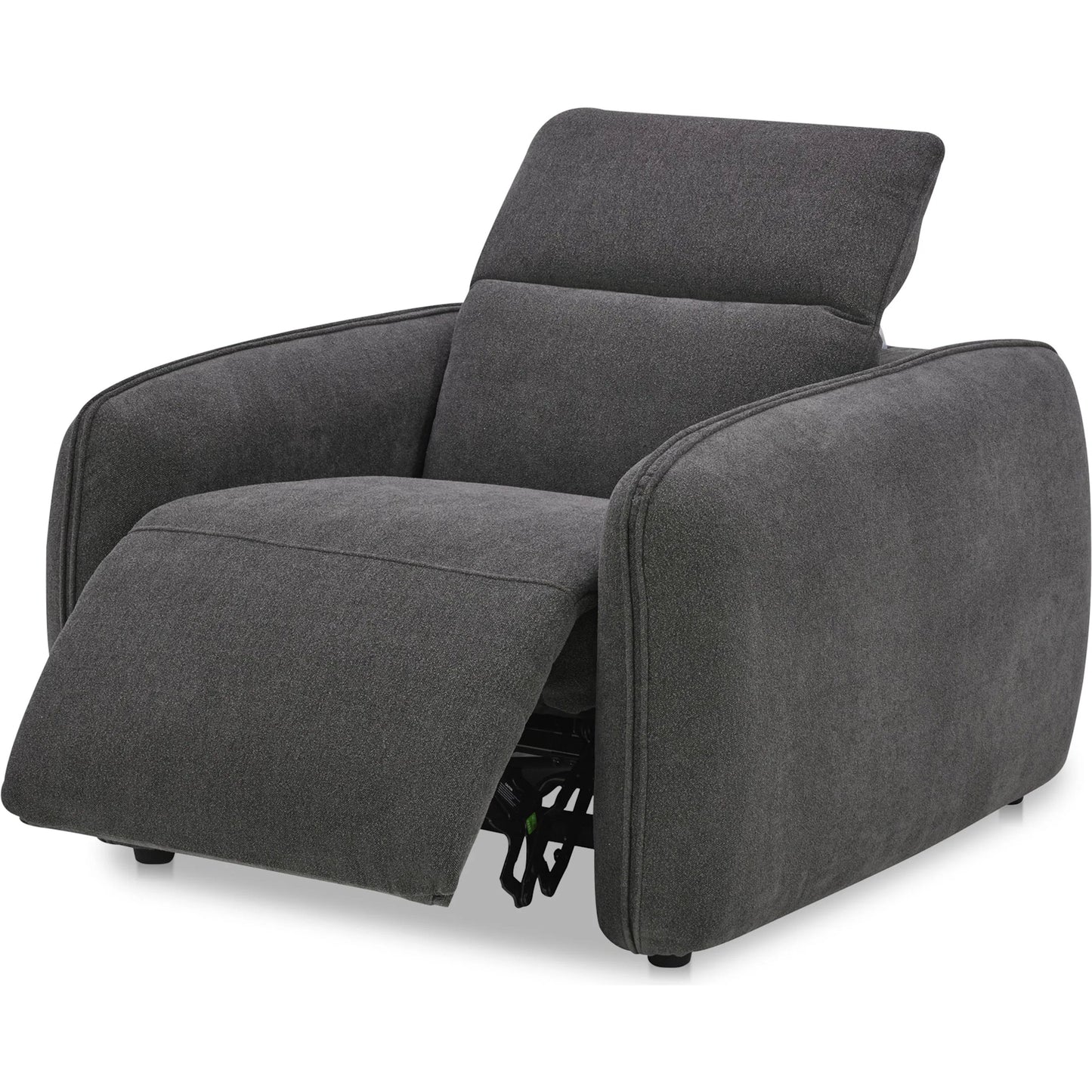 003 SI-2441362 | Additional Silo | Eli Power Recliner Chair by Moe's Home Collection. Made from 100% polyester, solid wood, plywood, high density foam, polyfill cushions, plastic black legs in a unique style.