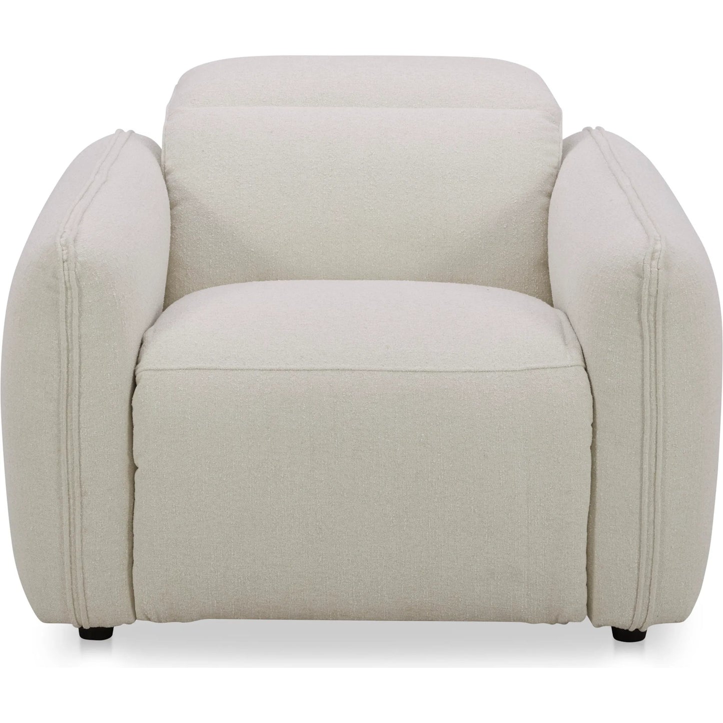009 SI-2441363 | Additional Silo | Eli Power Recliner Chair by Moe's Home Collection in white. Made from 100% polyester, solid wood, plywood, high density foam, polyfill cushions, plastic black legs in a transitional style.