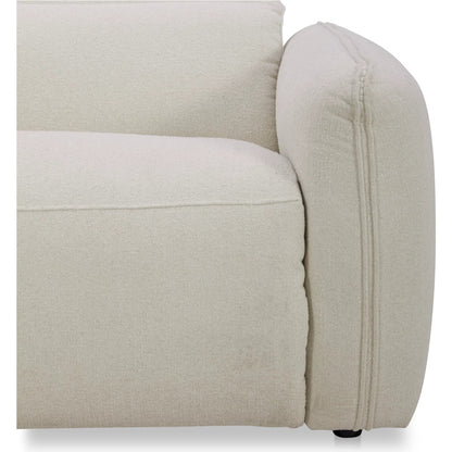 Eli Power Recliner Chair by Moe's Home Collection. Made from 100% polyester, solid wood, plywood, high density foam, polyfill cushions, plastic black legs in a unique style.