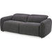 Eli Power Recliner Sofa by Moe's Home Collection. Made from 100% polyester, solid wood, plywood, high density foam, polyfill cushions, plastic black legs in a unique style.