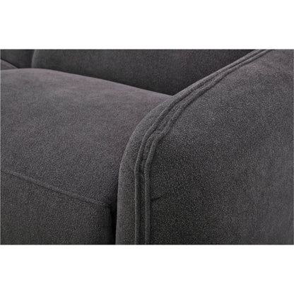 Eli Power Recliner Sofa by Moe's Home Collection. Made from 100% polyester, solid wood, plywood, high density foam, polyfill cushions, plastic black legs in a unique style.