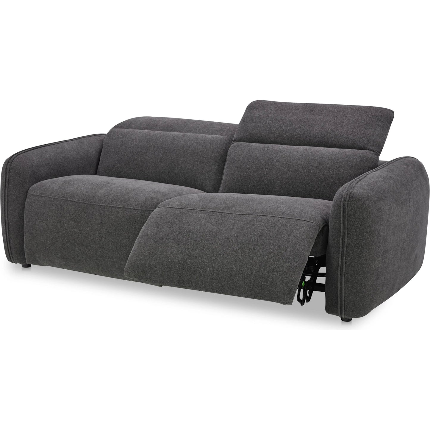 003 SI-2441364 | Additional Silo | Eli Power Recliner Sofa by Moe's Home Collection. Made from 100% polyester, solid wood, plywood, high density foam, polyfill cushions, plastic black legs in a unique style.