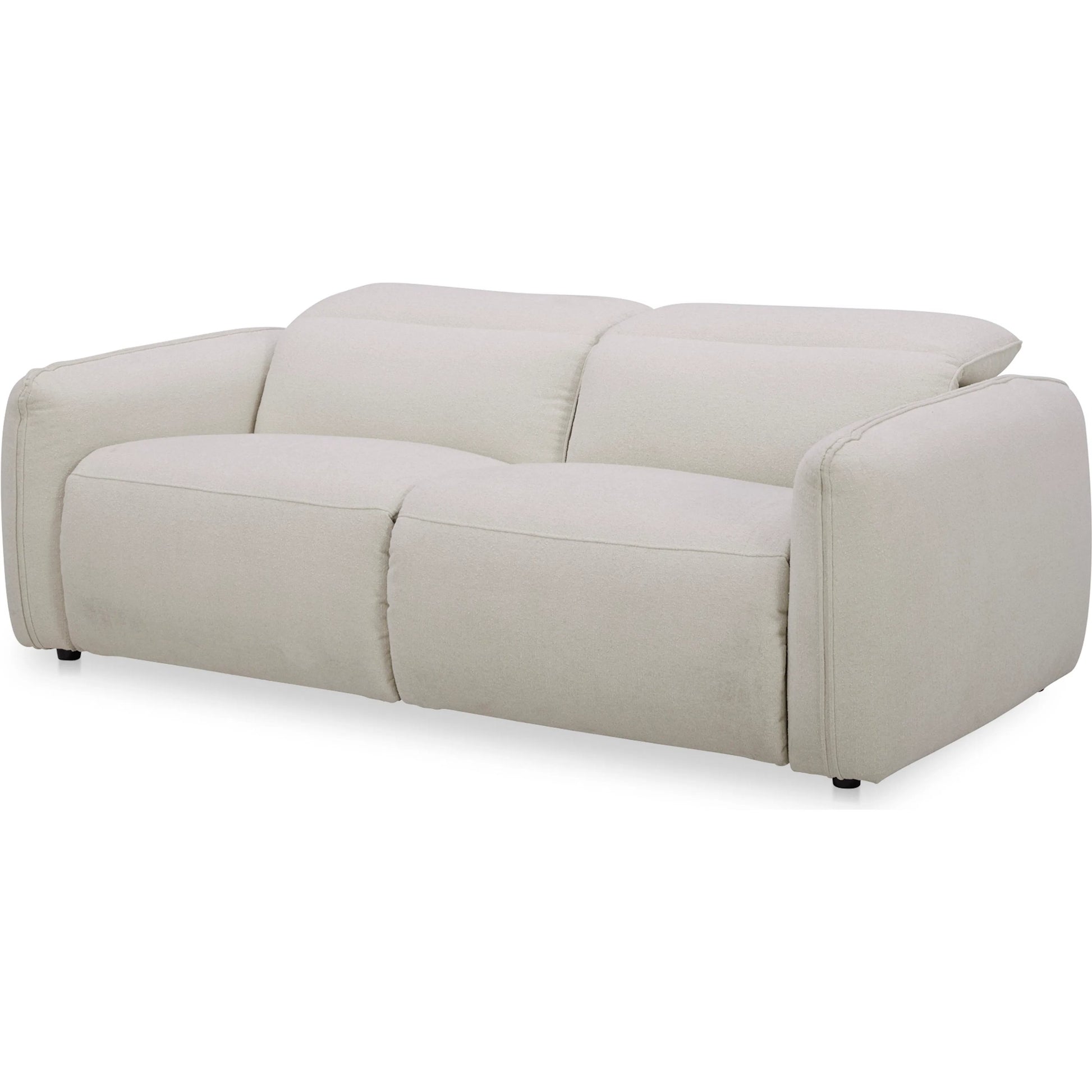 Eli Power Recliner Sofa by Moe's Home Collection. Made from 100% polyester, solid wood, plywood, high density foam, polyfill cushions, plastic black legs in a unique style.