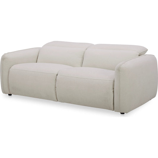 Eli Power Recliner Sofa by Moe's Home Collection. Made from 100% polyester, solid wood, plywood, high density foam, polyfill cushions, plastic black legs in a unique style.