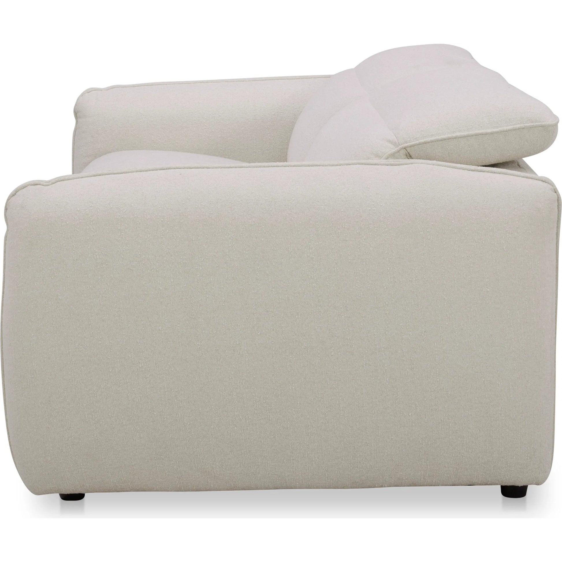 Eli Power Recliner Sofa by Moe's Home Collection. Made from 100% polyester, solid wood, plywood, high density foam, polyfill cushions, plastic black legs in a unique style.