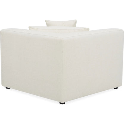 Lowtide Corner Chair by Moe's Home Collection in surie shadow. Made from upholstery: 80% polyester, 20% acrylic, solid wood, plywood frame, foam seat in a transitional style.