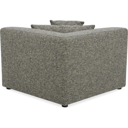 Lowtide Corner Chair by Moe's Home Collection in surie shadow. Made from upholstery: 80% polyester, 20% acrylic, solid wood, plywood frame, foam seat in a transitional style.