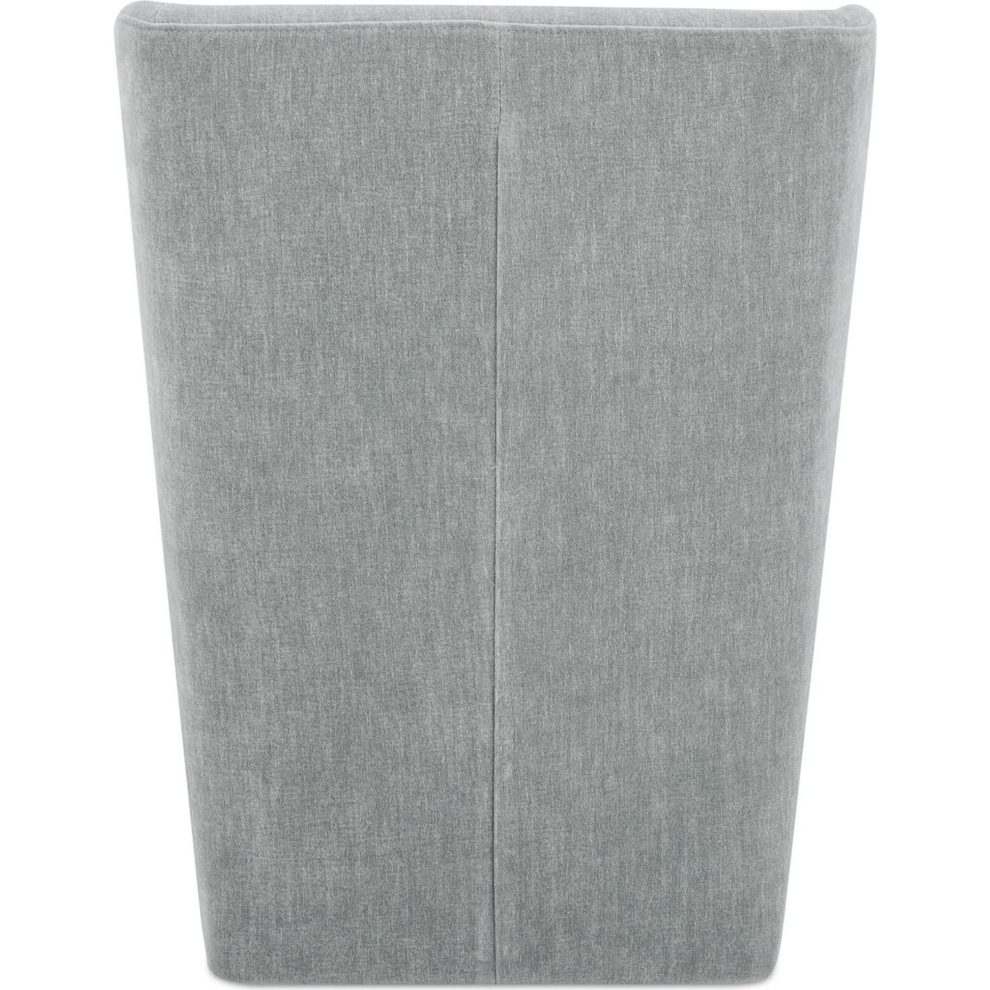 Cormac Rolling Dining Chair Performance Fabric by Moe's Home Collection. Made from upholstery: 100% polyester, poplar multi, layer board, laminated veneer lumber, high density foam, metal wheels in a transitional style.