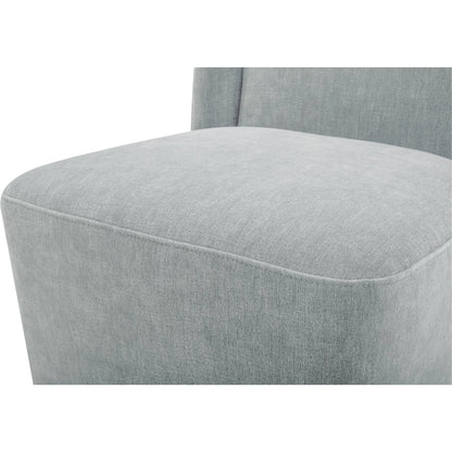 Cormac Rolling Dining Chair by Moe's Home Collection. Made from 100% polyester, poplar multi-layer board, laminated veneer lumber, high density foam, metal wheels in a transitional style.