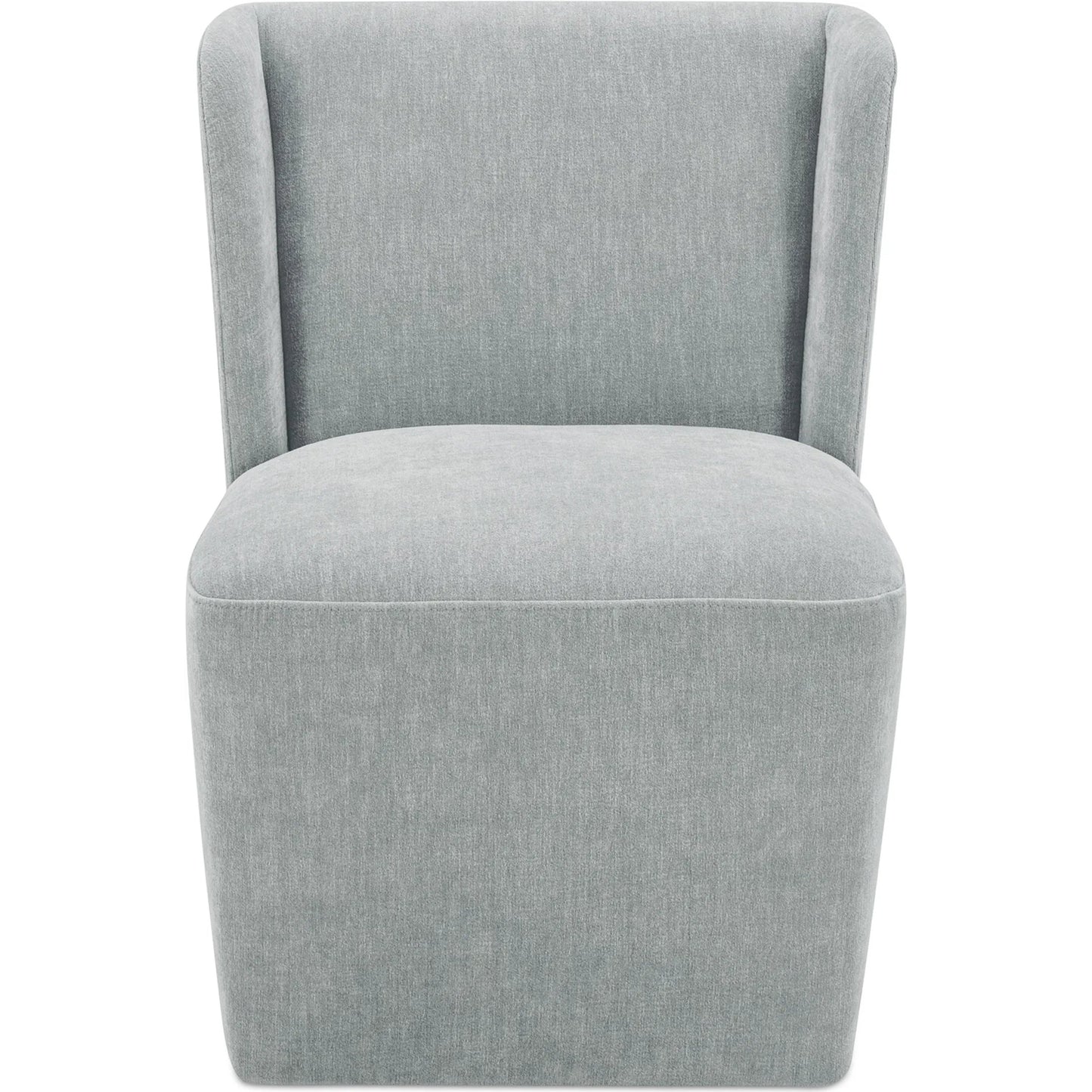 007 SI-2441343 | Primary Silo | Cormac Rolling Dining Chair by Moe's Home Collection. Made from 100% polyester, poplar multi-layer board, laminated veneer lumber, high density foam, metal wheels in a transitional style.