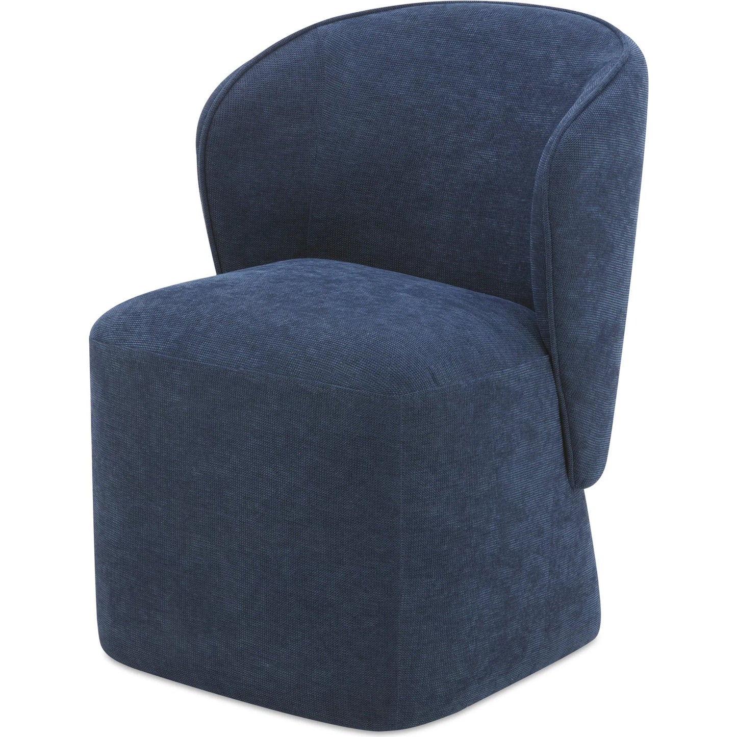 000 SI-2253808 | Primary Silo | Larson Rolling Dining Chair Performance Fabric by Moe's Home Collection. Made from upholstery: 100% polyester, poplar multi, layer board, laminated veneer lumber, high density foam, metal wheels in a transitional style.