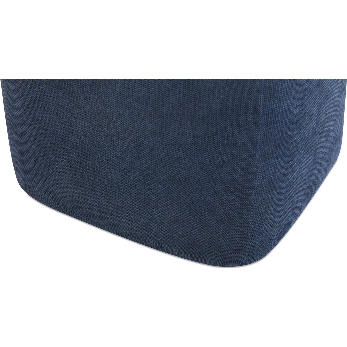 009 SI-2253808 | Closeup | Larson Rolling Dining Chair Performance Fabric by Moe's Home Collection. Made from upholstery: 100% polyester, poplar multi, layer board, laminated veneer lumber, high density foam, metal wheels in a transitional style.