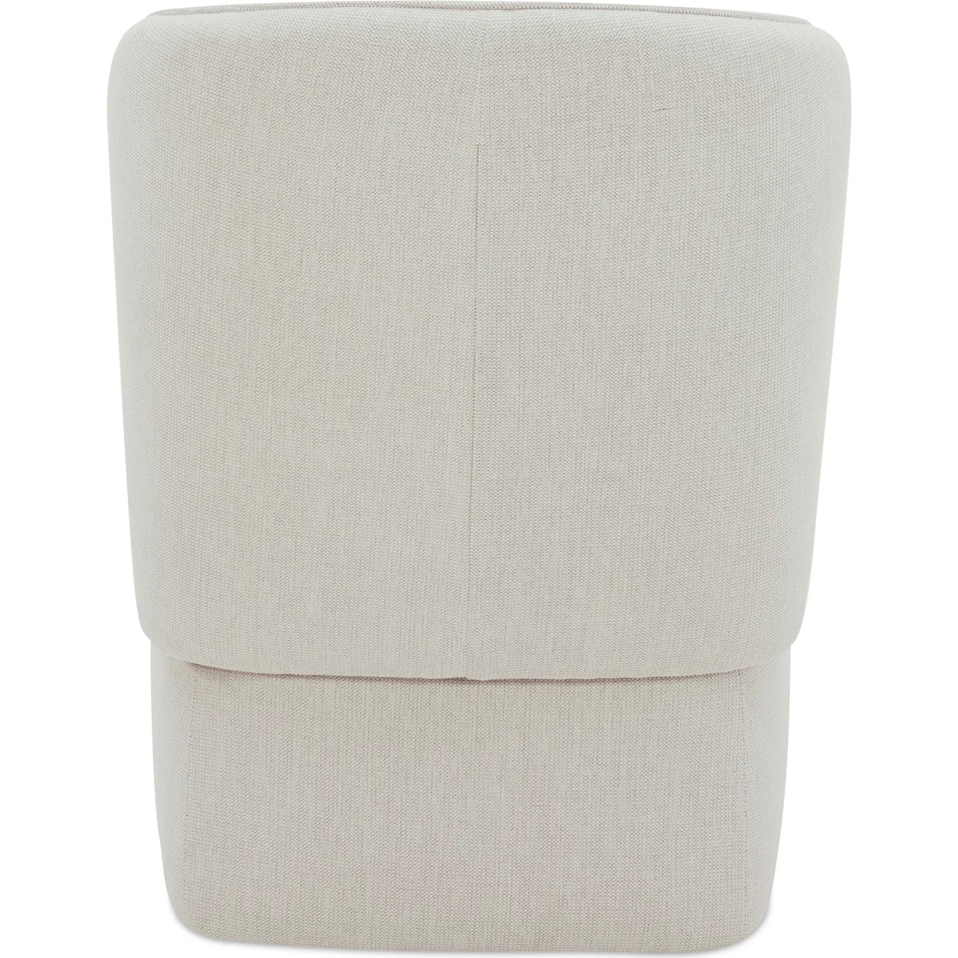 Larson Rolling Dining Chair Performance Fabric by Moe's Home Collection. Made from upholstery: 100% polyester, poplar multi, layer board, laminated veneer lumber, high density foam, metal wheels in a transitional style.