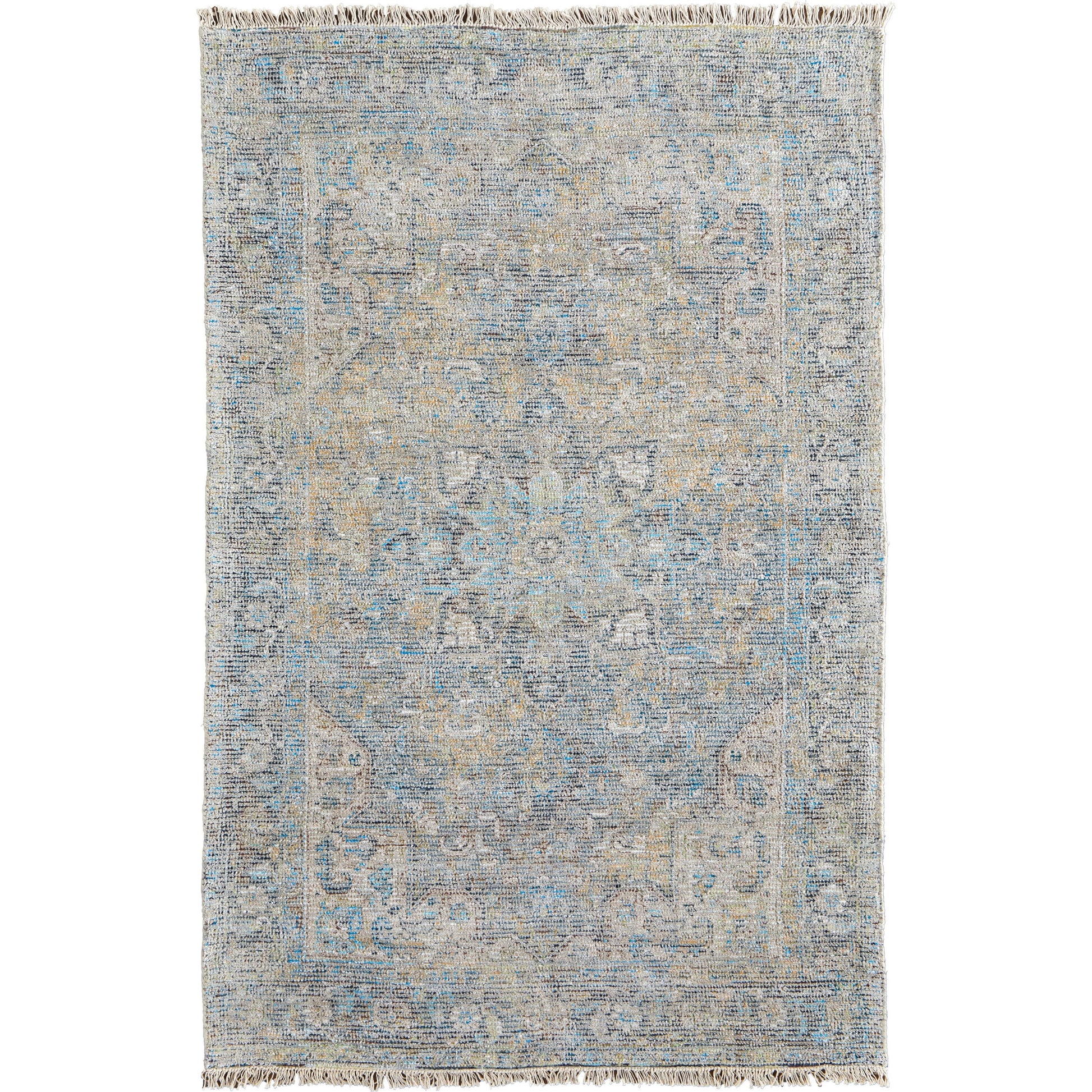 Caldwell Transitional Rug - 8802F by Feizy in blue, gray, tan. Made from wool, viscose in a unique style.