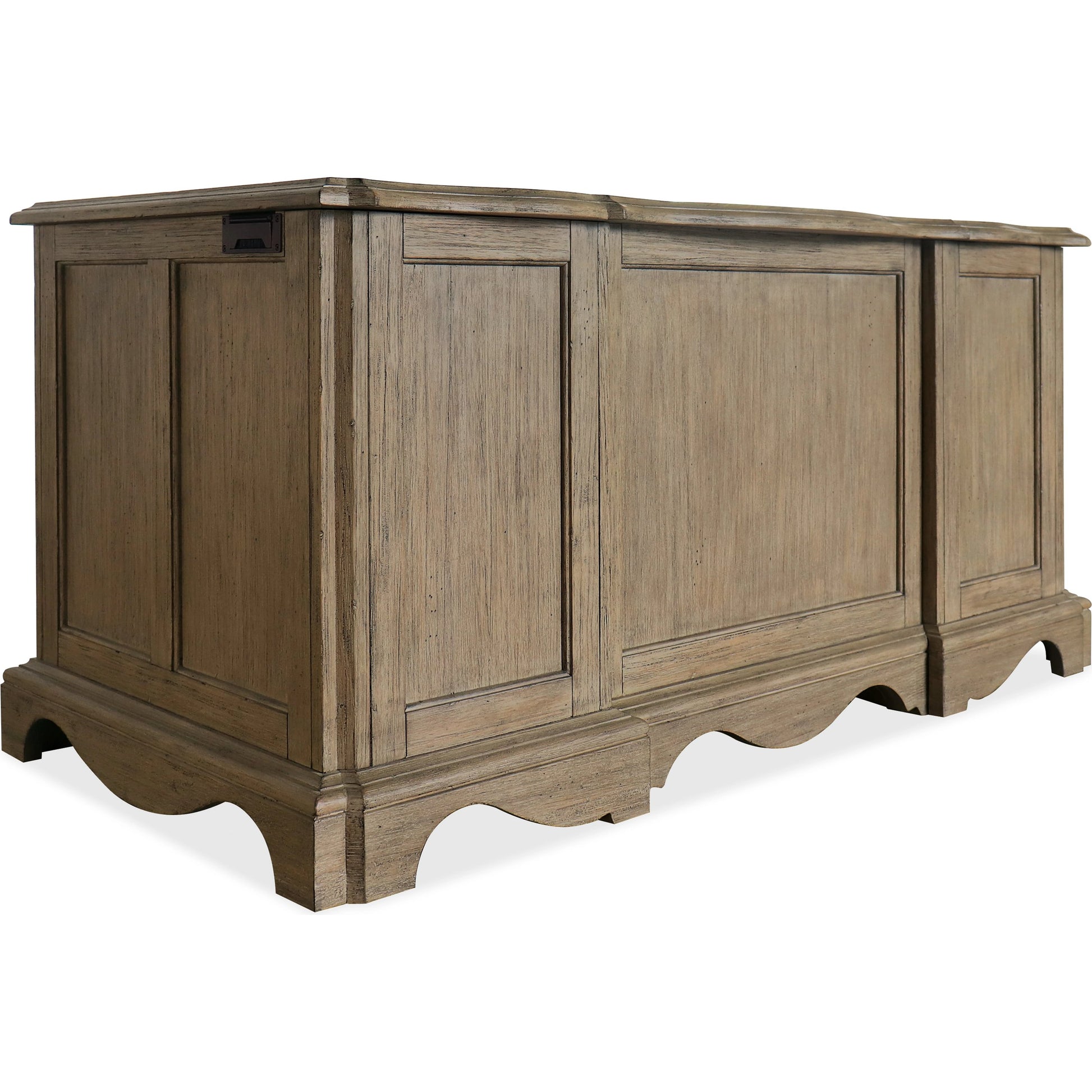 Corsica Junior Executive Desk by Hooker Furniture in light natural. Made from acacia veneers in a traditional style.