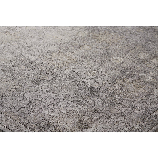 Sarrant Transitional Damask Rug - 3965F by Feizy in gray, silver, tan. Made from viscose, polyester in a unique style.