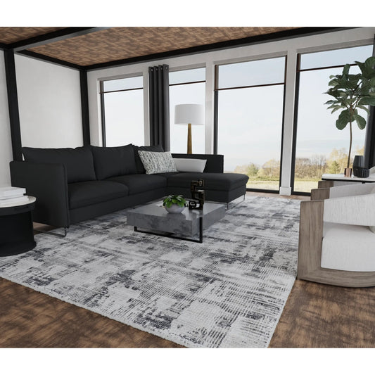 Sonora Rug - SNR39NYF by Feizy in gray, ivory. Made from polypropylene, polyester, viscose in a unique style.