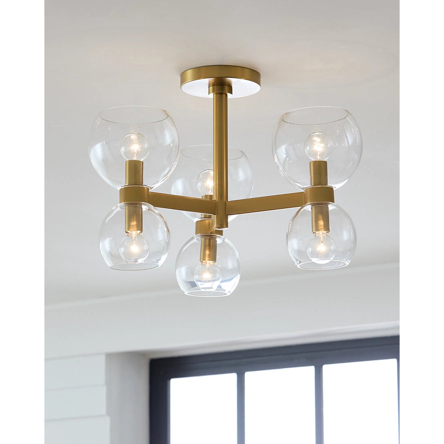 008 SI-2234964 | Lifestyle | Londyn Semi Flush Mount by Visual Comfort & Co.. Made from steel in a unique style.