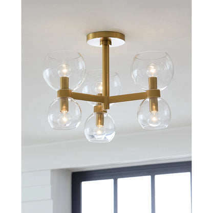 Londyn Semi Flush Mount by Visual Comfort & Co.. Made from steel in a unique style.
