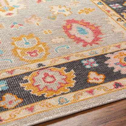 Kars Rug - 30331 by Surya in black, light blue. Made from 80% wool, 20% cotton in a unique style.