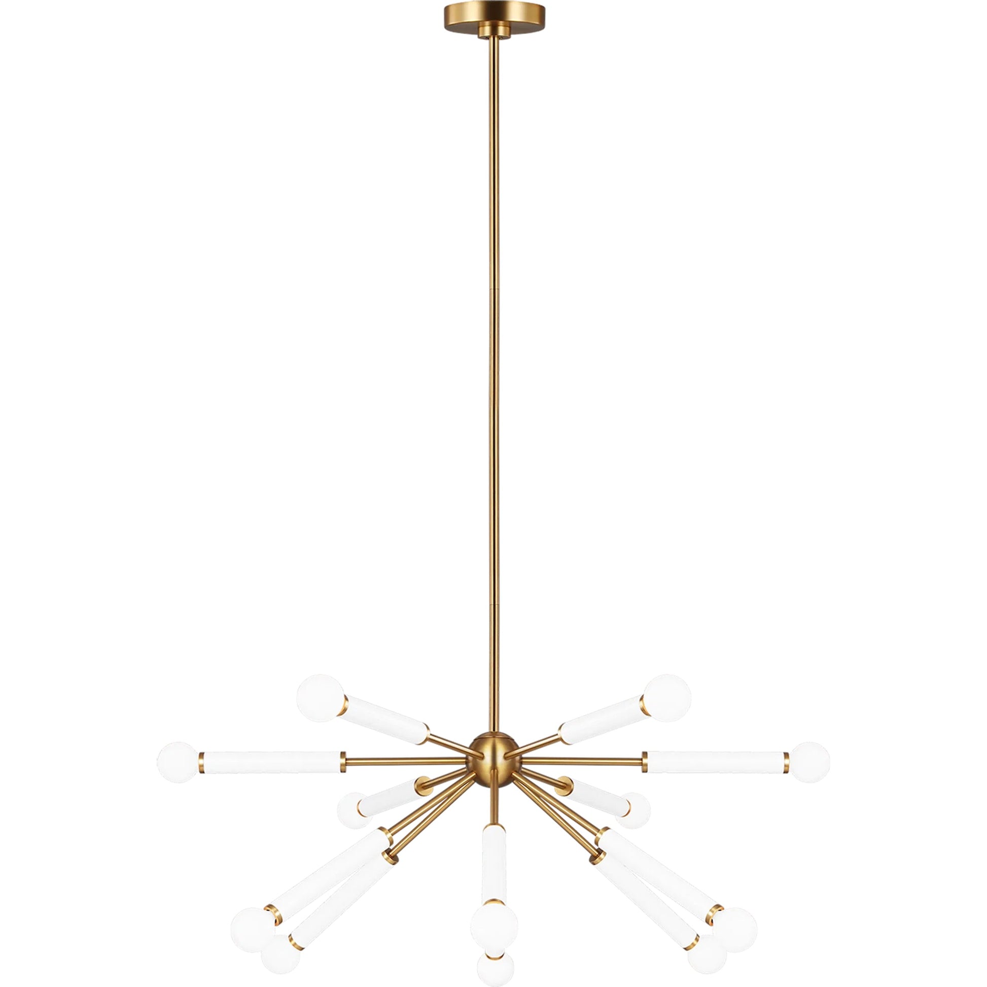 Monroe Down Chandelier by Visual Comfort & Co. in polished nickel. Made from steel in a unique style.