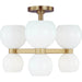 Londyn Semi Flush Mount by Visual Comfort & Co.. Made from steel in a unique style.