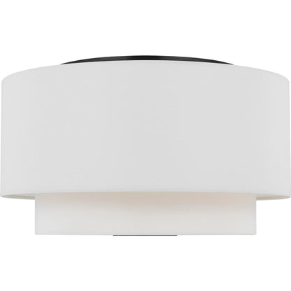Sawyer Flush Mount by Visual Comfort & Co. in midnight black. Made from steel in a unique style.