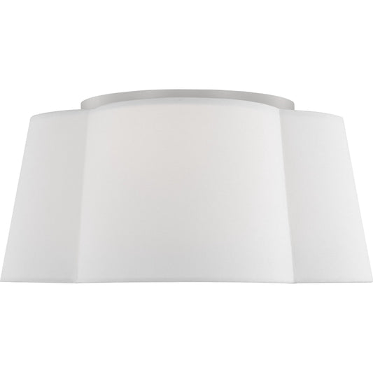 Bronte Medium Shade Flush Mount by Visual Comfort & Co. in burnished brass. Made from unique in a transitional style.