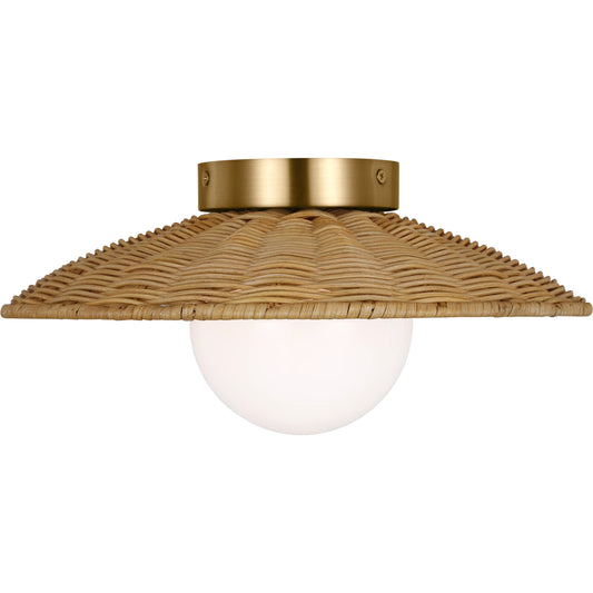 Mari Medium Flush Mount by Visual Comfort & Co. in burnished brass. Made from unique in a unique style.