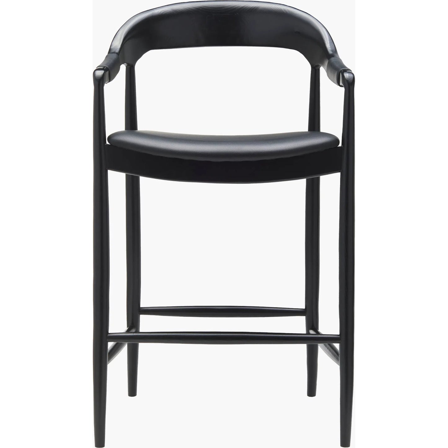 003 SI-2258226 | Additional Silo | Kisco Bar Stool by Surya in stained. Made from faux leather, ash wood, polyurethane foam, polyester, polyfill in a modern style.