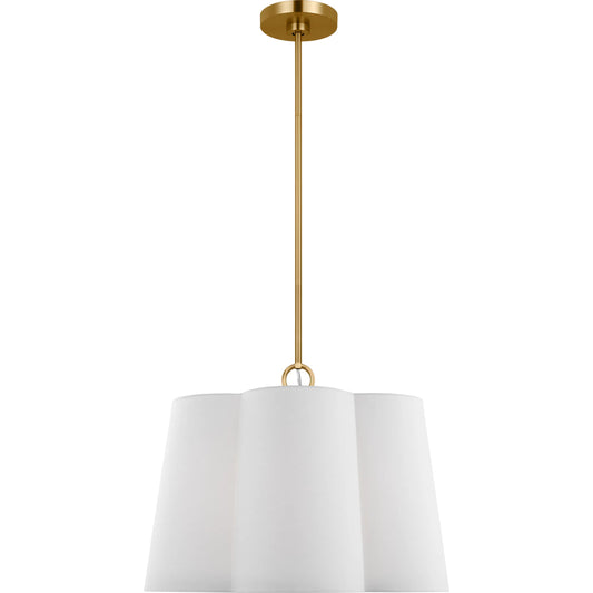 001 SI-2234998 | Primary Silo | Bronte Medium Hanging Shade by Visual Comfort & Co. in burnished brass. Made from unique in a unique style.